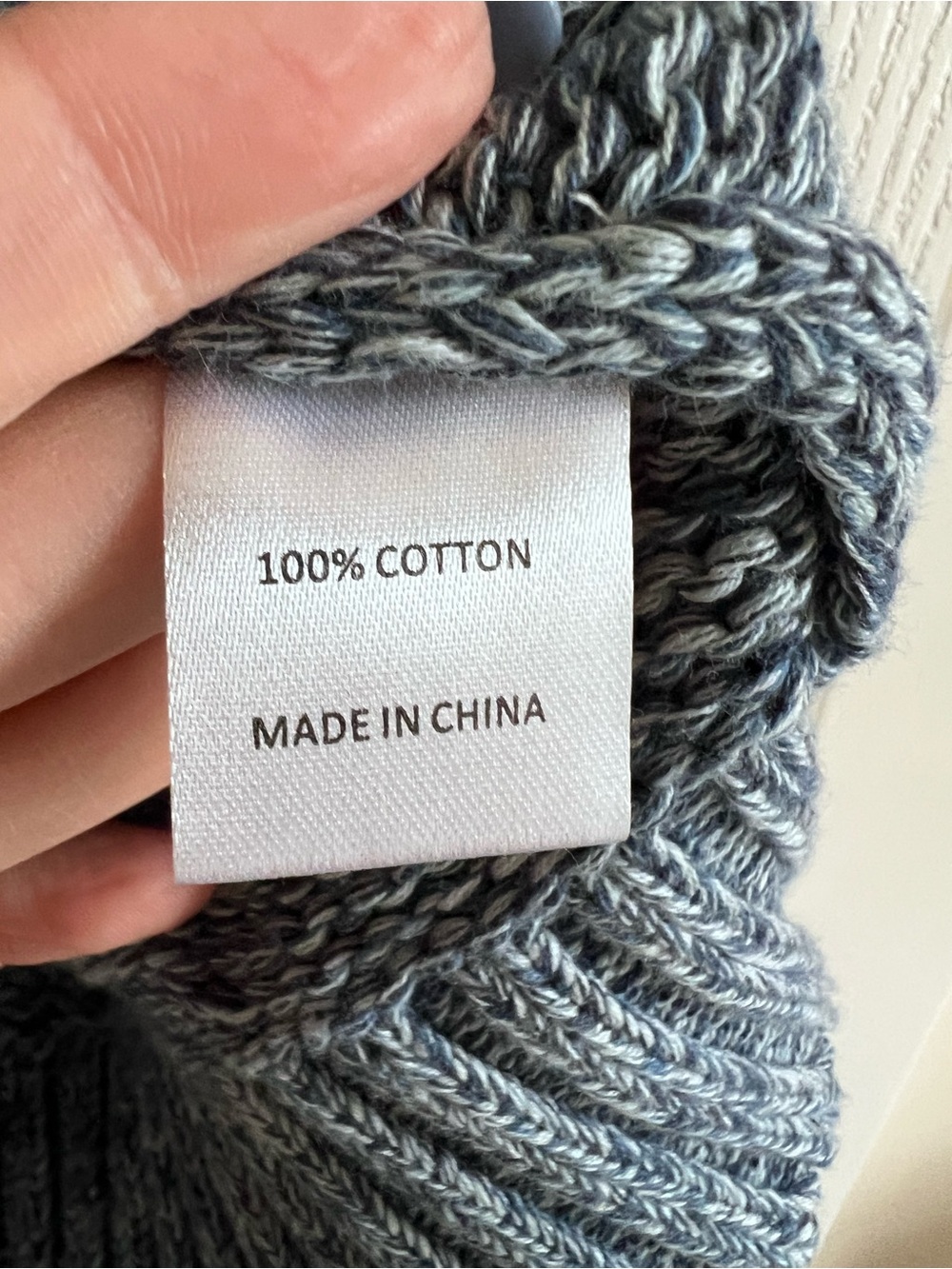 TUCKERNUCK Marled Blue Cotton Americana Flag Sweater - Picture 15 of 15